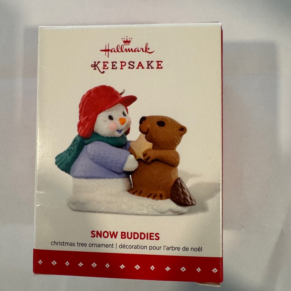 Hallmark Snow Buddies Ornament Series dates 2015 NIB